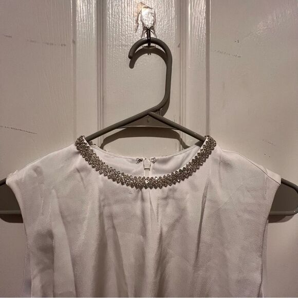 NWT IEENA for Mac Duggal Rhinestone Neckline Draped Mini Dress‎ size 4 - Picture 15 of 16